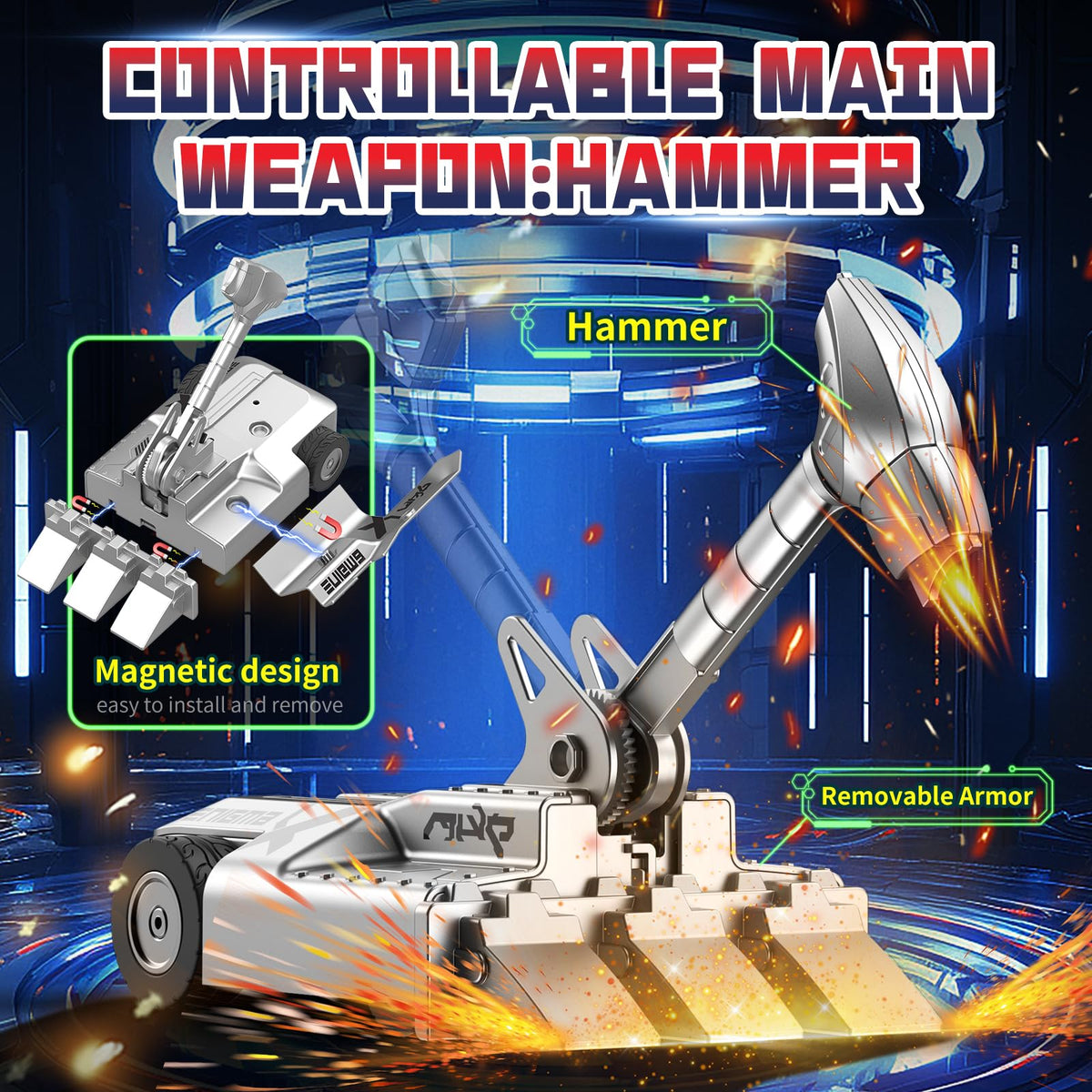 Cetuai armor with magnetic design for easy armor reattachment during battles.