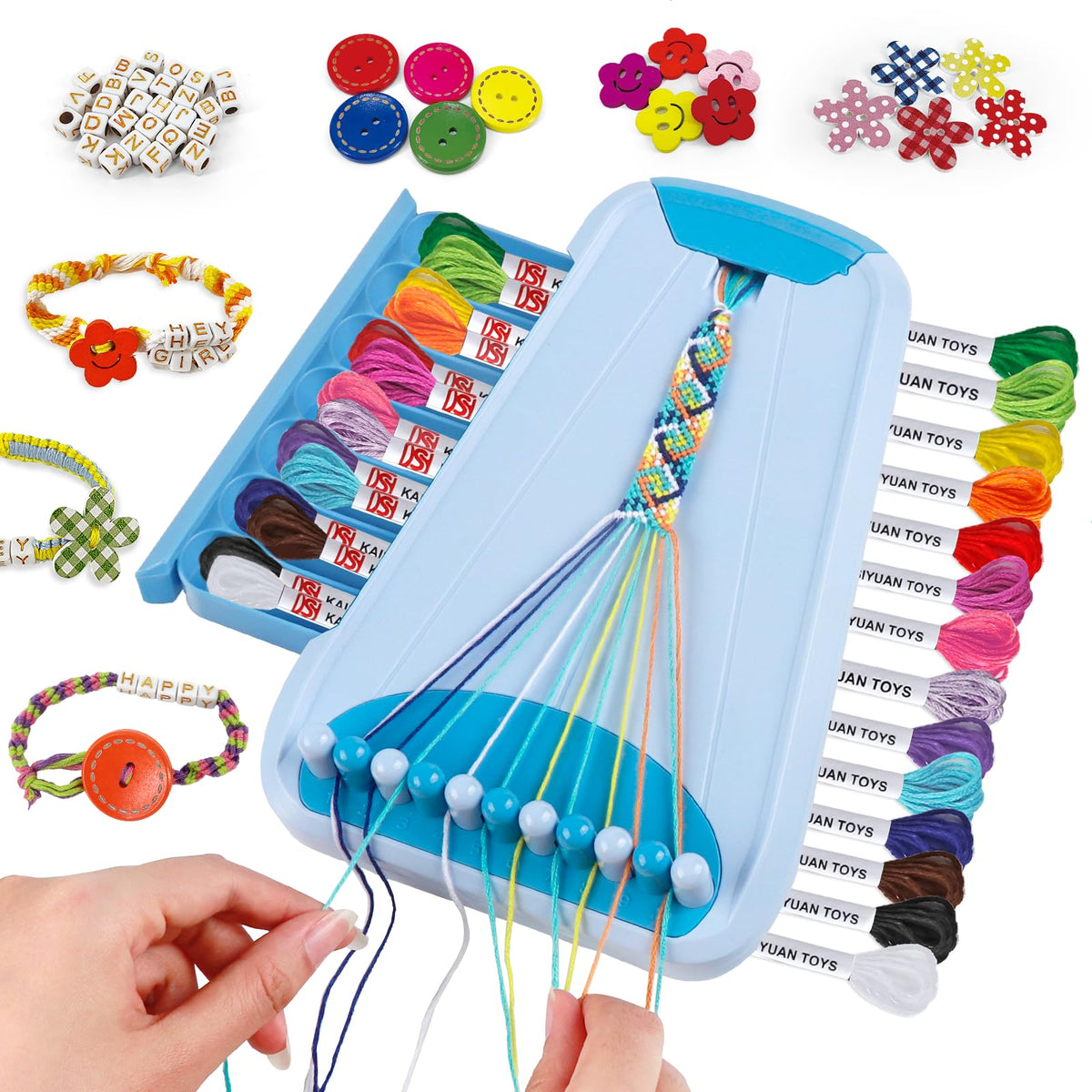 CEUCAL bracelet making kit top clasp for secure thread control during crafting