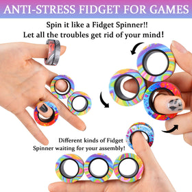 Cevioce portable fidget rings ideal for travel, school, and office use.