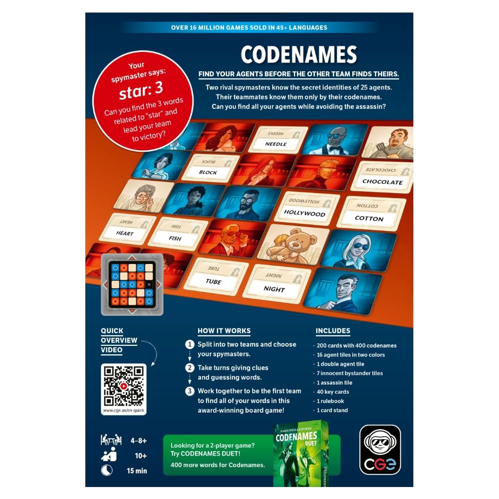 CGE Codenames 2nd Edition teams celebrate after a clever guess