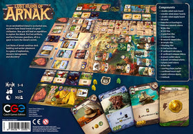 CGE Lost Ruins of Arnak deckbuilding actions shown for versatile play.