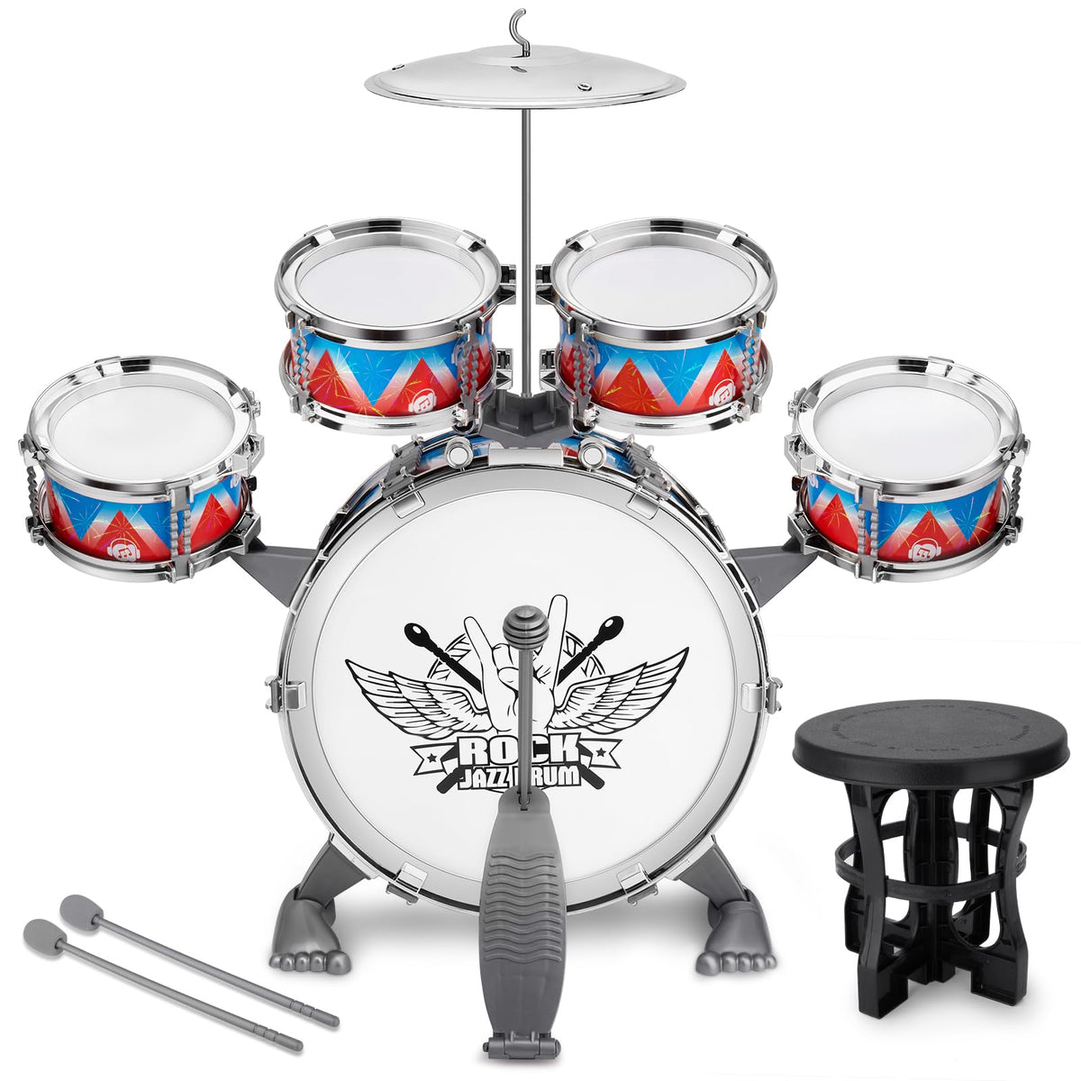 CHADRIGIVS Toddlers Drum Set Bass Drum for lively practice