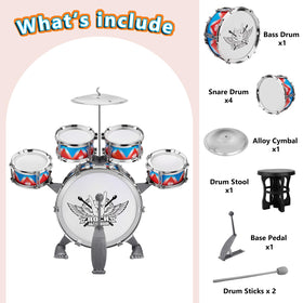 CHADRIGIVS Toddlers Drum Set Drumsticks for easy rhythm practice