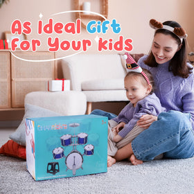 CHADRIGIVS upgraded kids drum set stool and legs visible
