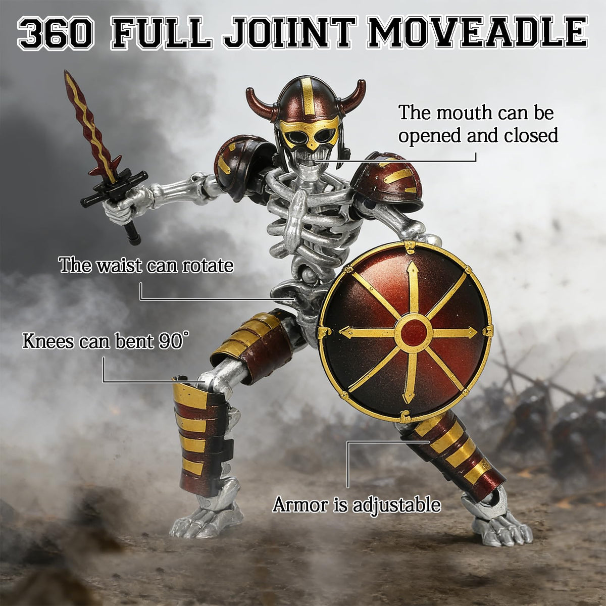 ChainnForces multi-colored skeleton T13 offers vibrant display potential and versatile styling.