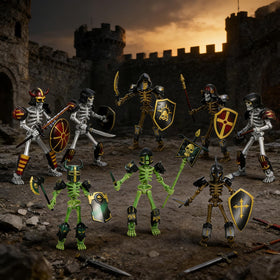 ChainnForces poseable 3D printed toy suitable for desktop or shelf display.