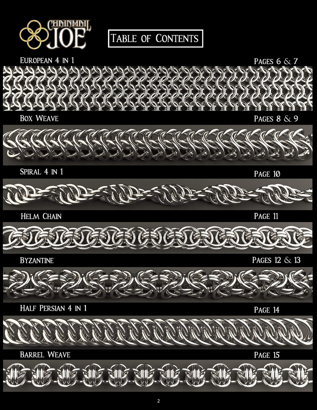 Chainmail Joe Clasps collection for secure finishes on jewelry pieces.