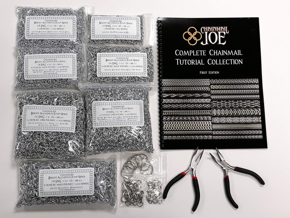 Chainmail Joe Starter Pliers enable precise ring handling.