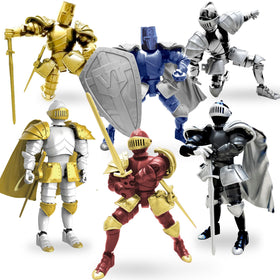 ChainnForces knight figure with helmet, ideal display piece for desk decor and fans.