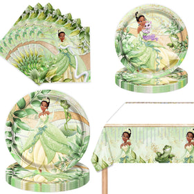 CHAMPBULL 7-inch plates on a colorful birthday table for quick setup