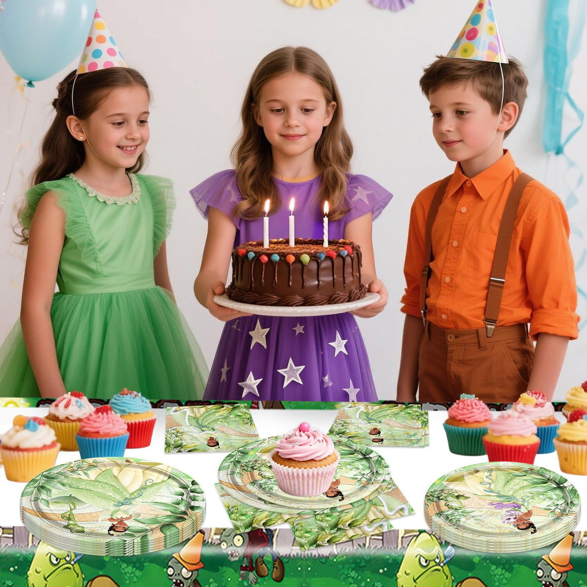 CHAMPBULL 41Packs set offers complete party tableware
