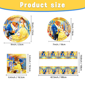 CHAMPBULL Beauty and the Beast napkins, bold colors to spruce up the table