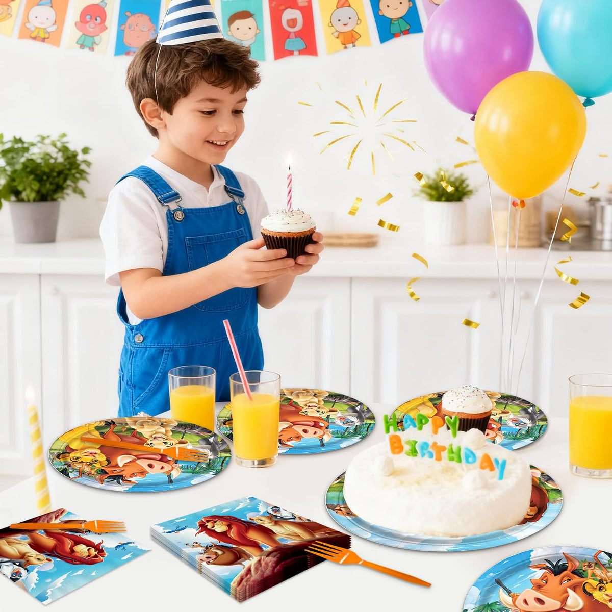CHAMPBULL Lion-Kings party supplies elevate celebrations with color.
