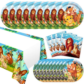CHAMPBULL Lion-Kings 7-inch plates for kid-friendly party dining.