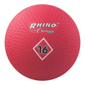 Outdoor-ready Champion Sports ball suitable for kickball, dodgeball, and four square.