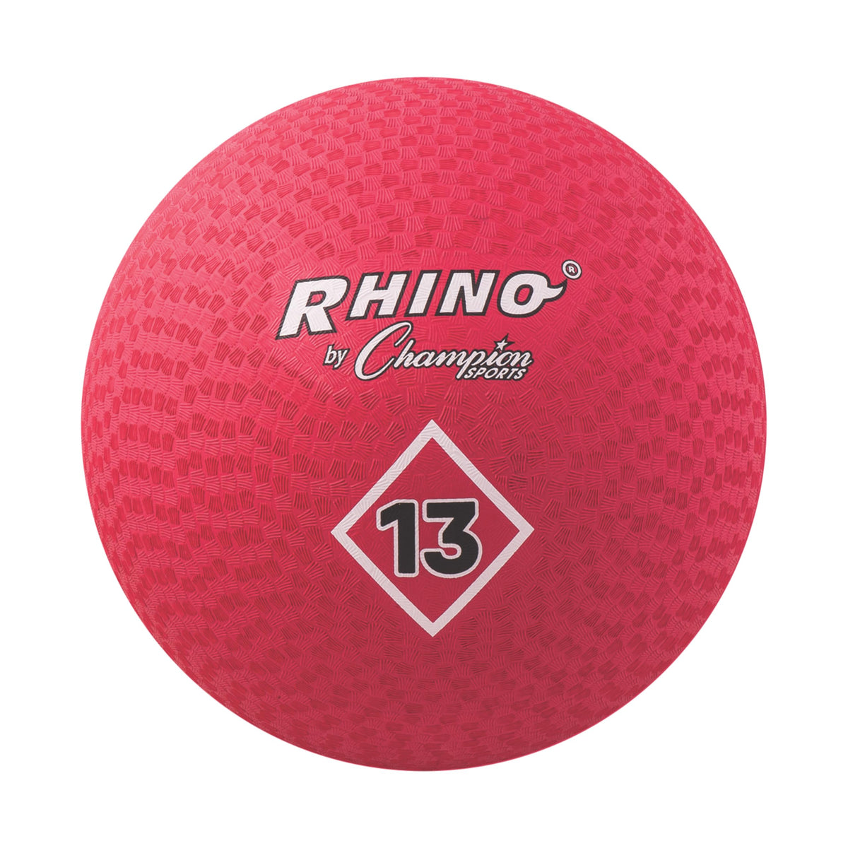 Champion Sports Playground Ball red 13 inch diameter with high bounce for dynamic play