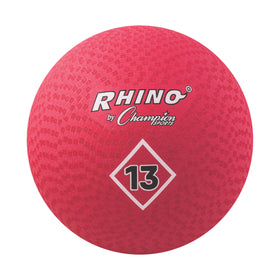 Champion Sports Playground Ball red 13 inch diameter with high bounce for dynamic play