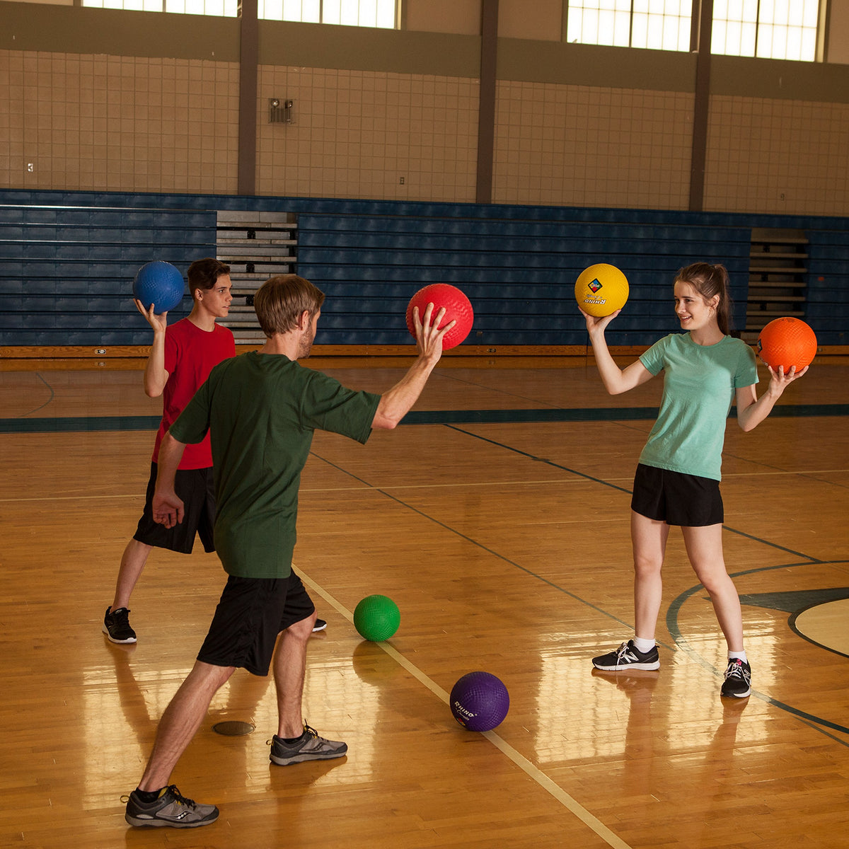 Champion Sports Playground Ball red with textured grip for secure throwing and catching