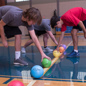 Durable Rhino Skin surface withstands rough play in classrooms, camps, and backyards.