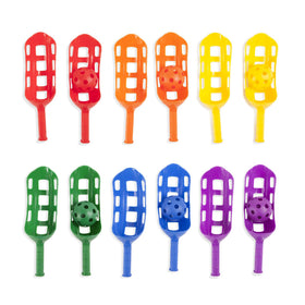 Champion Sports two yellow scoops with white ball for backyard fun