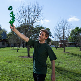 Champion Sports six-color purple scoops and ball for vibrant lawn games