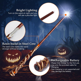 ChampWe Light Up Wand Ivy rechargeable battery charging port detail.