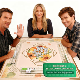 Complete four-rack set with dice for on-the-go play