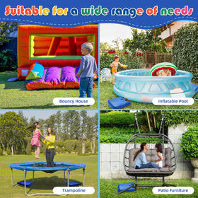 Chankee sandbags anchor tents, canopies, and water slides reliably.