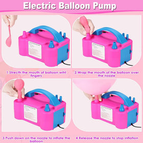 Chaohua electric pump in action inflates quickly for fast party prep.