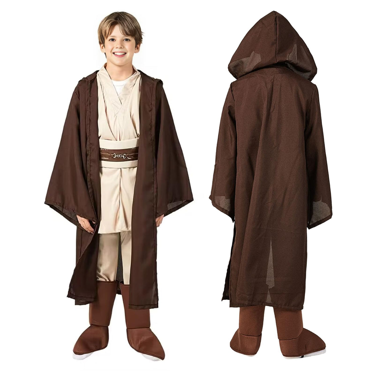 CHAOS MONKEY boys knight costume hooded cape for easy heroic Halloween cosplay