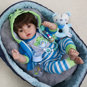 CHAREX life-like 18-inch doll with soft body ideal for cuddling and role-play.