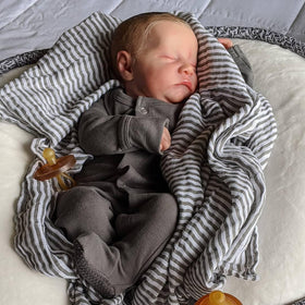 CHAREX Reborn 18in doll with lifelike skin detail for photo-realistic posing
