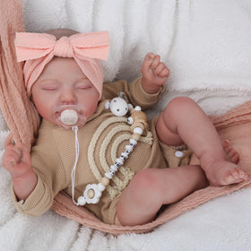 CHAREX Reborn Baby Doll soft cloth body enhances cuddling realism