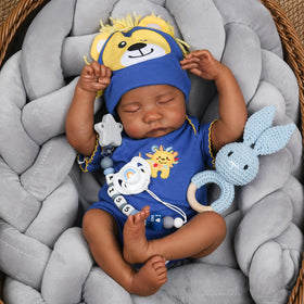 CHAREX Realistic Reborn Doll soft cloth body with vinyl limbs for cuddling