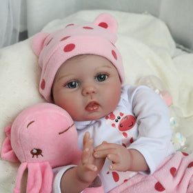 CHAREX Reborn Lucy hand-painted face reveals delicate infant-like features and realism