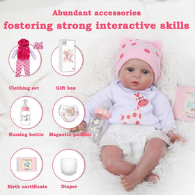 CHAREX Reborn Lucy soft vinyl skin feels smooth to the touch for nurturing time