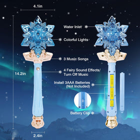 CharmRegion Snowflake Wand mist effect adds a refreshing charm during play.