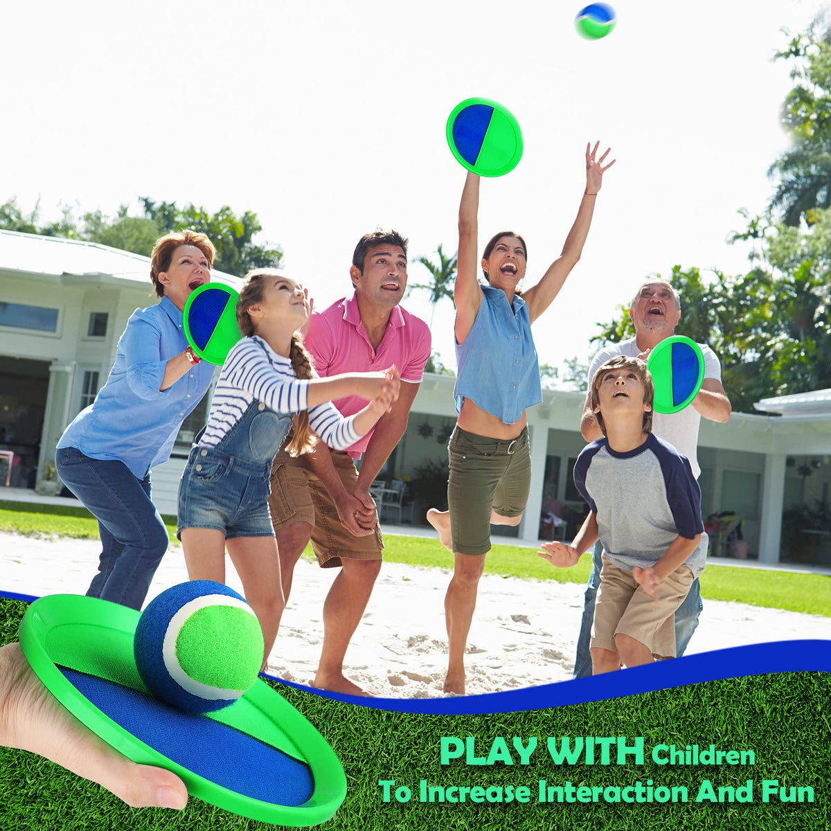 Charniol family-friendly outdoor activity promoting interactive play on grass or sand.