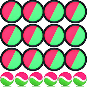 Charniol toss and catch paddles 12-pack for easy outdoor play with friends.
