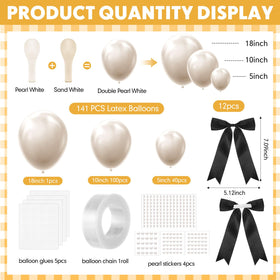 Charnoel balloon arch assembly guide showing simple steps