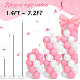 Charnoel balloon holders keep latex balloons securely in place.