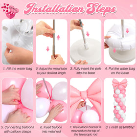 Charnoel sturdy bases and water bags provide stable support.
