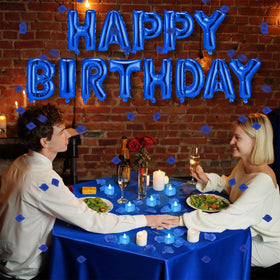 Charnoel blue LED candles add gentle glow to the party