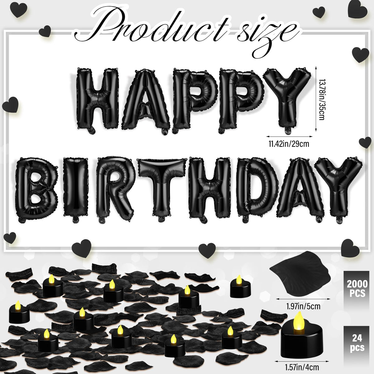 Charnoel foil letter balloons create a bold focal point for celebrations.