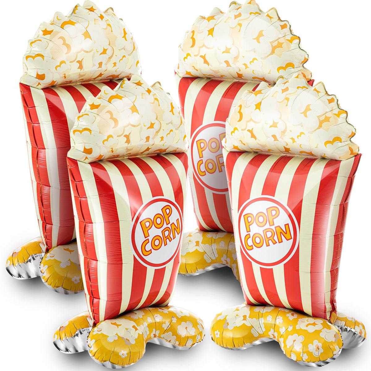 Charnoel giant 45-inch popcorn balloon for a striking movie night backdrop