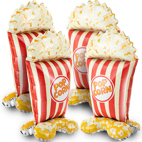 Charnoel giant 45-inch popcorn balloon for a striking movie night backdrop