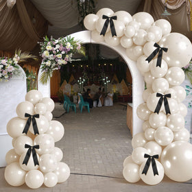 Charnoel pearl stickers embellishing balloons for depth