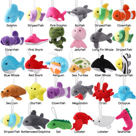 CHAXUNTEN mini crab plush, small charm for backpacks and stocking stuffers.