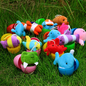CHAXUNTEN mini whale plush, cuddly decor for shelves or claw machine prizes.