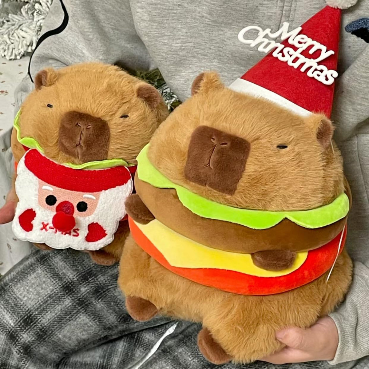 CHDBLOCK capybara plush showpiece with playful motto for fans.
